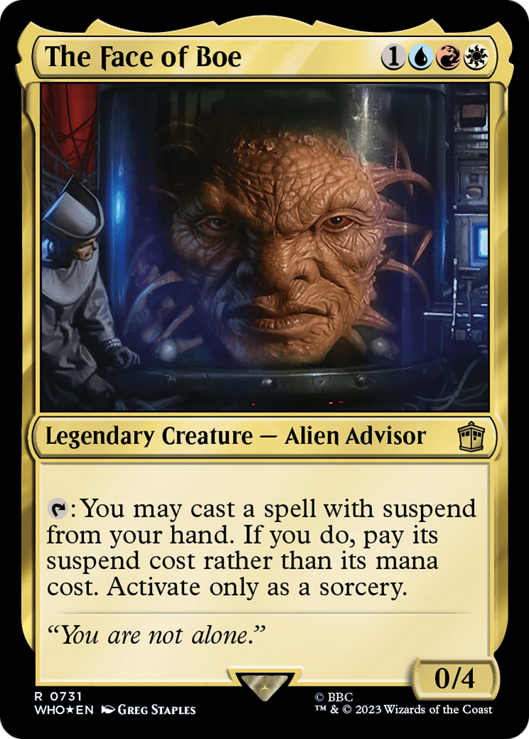 The Face of Boe (Surge Foil) [Doctor Who] | Grognard Games
