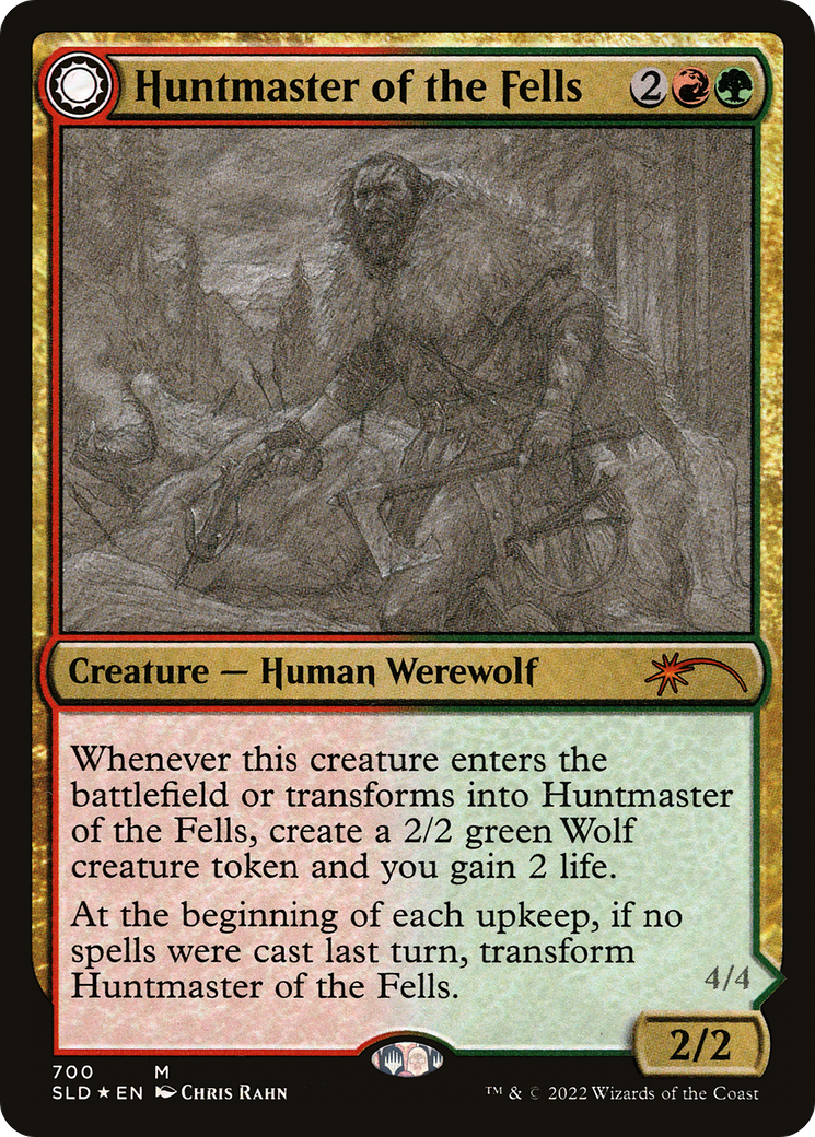 Huntmaster of the Fells // Ravager of the Fells (Sketch) [Secret Lair Drop Promos] | Grognard Games