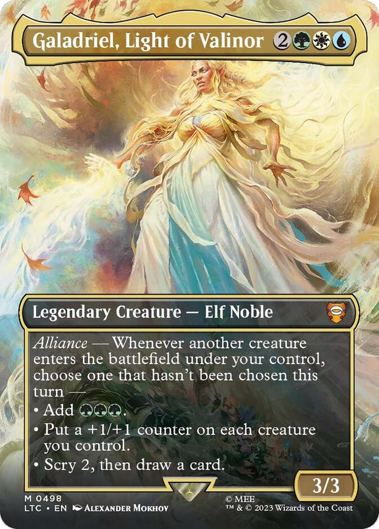 Galadriel, Light of Valinor (Borderless) [The Lord of the Rings: Tales of Middle-Earth Commander] | Grognard Games