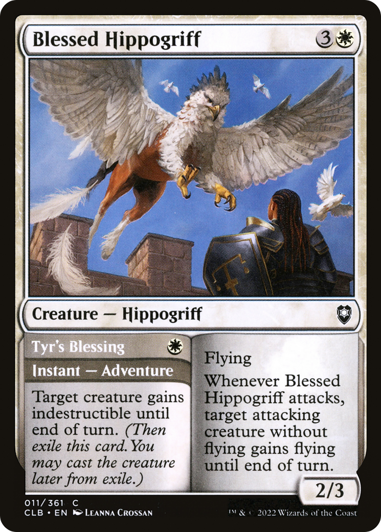 Blessed Hippogriff // Tyr's Blessing [Commander Legends: Battle for Baldur's Gate] | Grognard Games