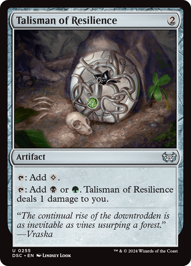 Talisman of Resilience [Duskmourn: House of Horror Commander] | Grognard Games