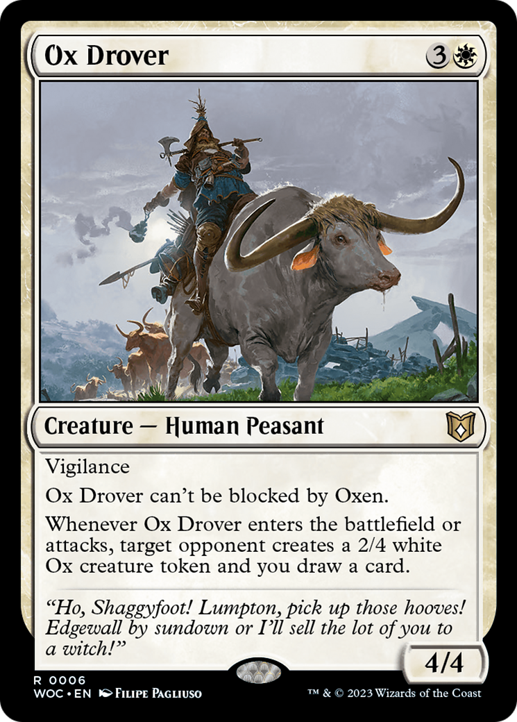 Ox Drover [Wilds of Eldraine Commander] | Grognard Games