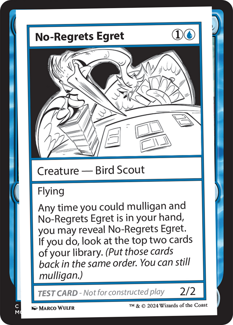 No-Regrets Egret [Mystery Booster 2 Playtest Cards] | Grognard Games