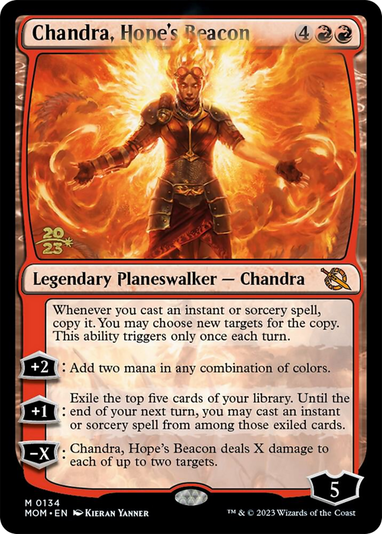 Chandra, Hope's Beacon [March of the Machine Prerelease Promos] | Grognard Games