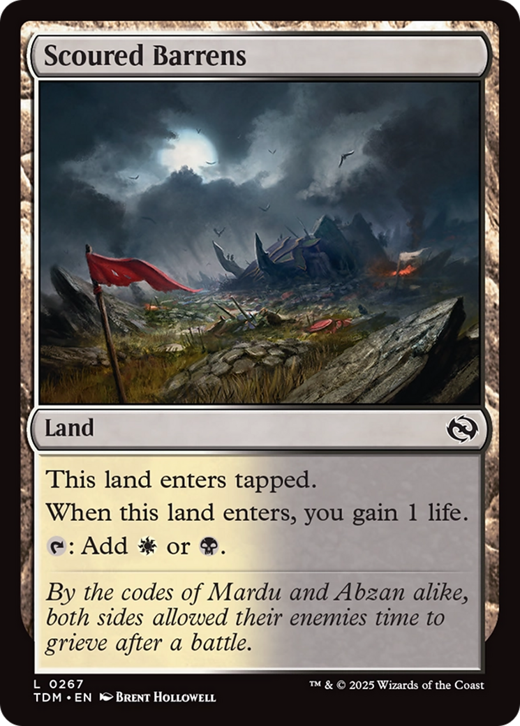Scoured Barrens [Tarkir: Dragonstorm] | Grognard Games