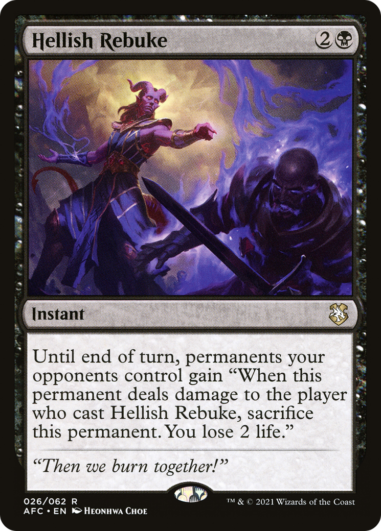 Hellish Rebuke [Dungeons & Dragons: Adventures in the Forgotten Realms Commander] | Grognard Games