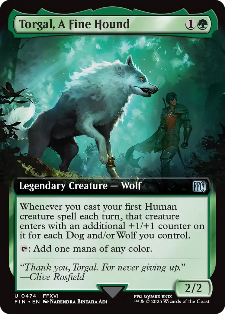 Torgal, A Fine Hound (FIN-474) - FINAL FANTASY: (Extended Art) | Grognard Games