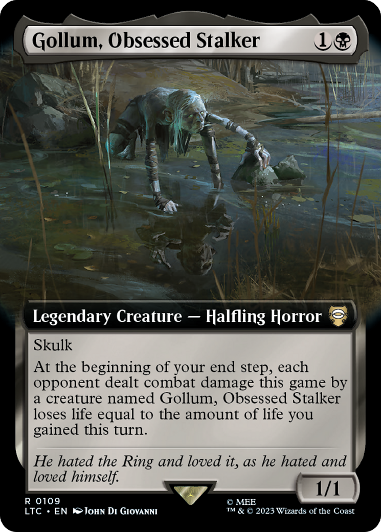 Gollum, Obsessed Stalker (Extended Art) [The Lord of the Rings: Tales of Middle-Earth Commander] | Grognard Games