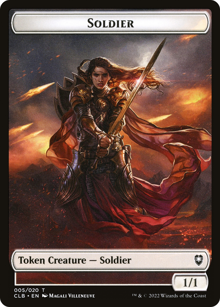 Soldier Token [Commander Legends: Battle for Baldur's Gate Tokens] | Grognard Games