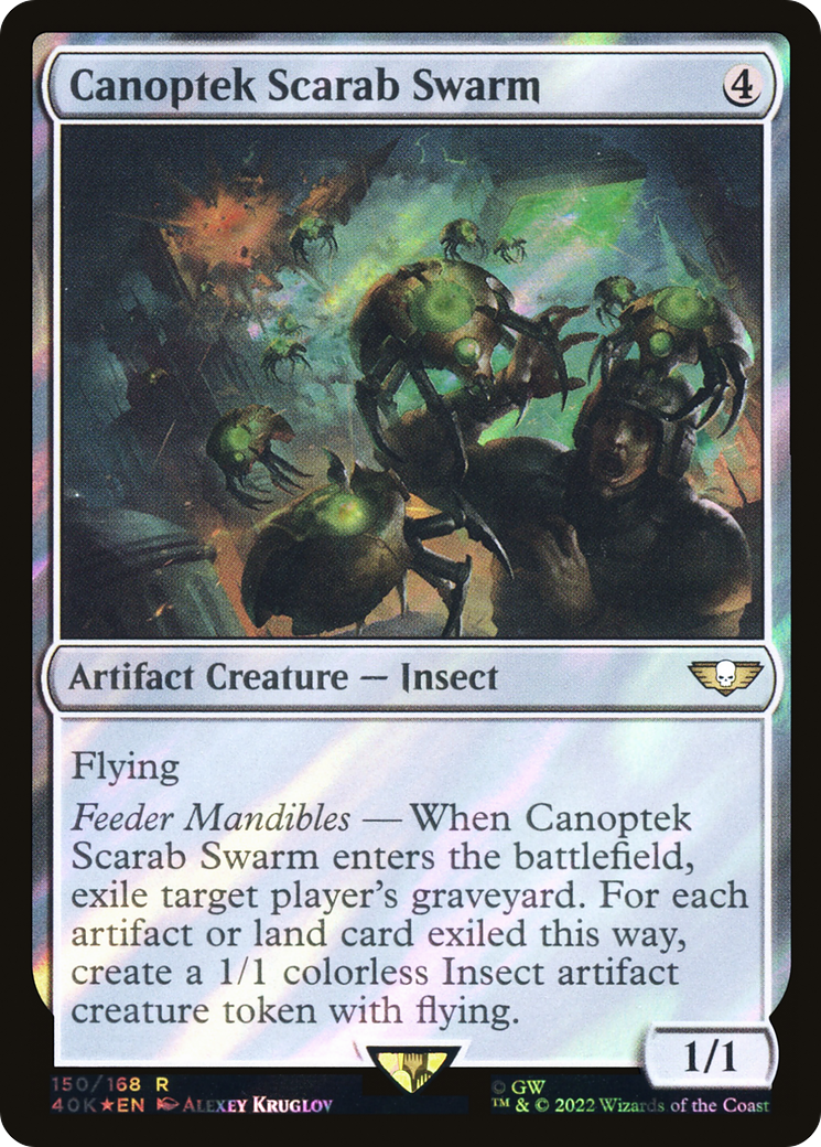 Canoptek Scarab Swarm (Surge Foil) [Universes Beyond: Warhammer 40,000] | Grognard Games