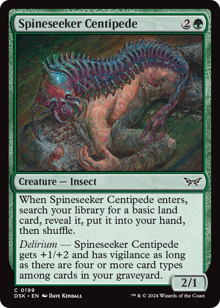 Spineseeker Centipede [Duskmourn: House of Horror] | Grognard Games