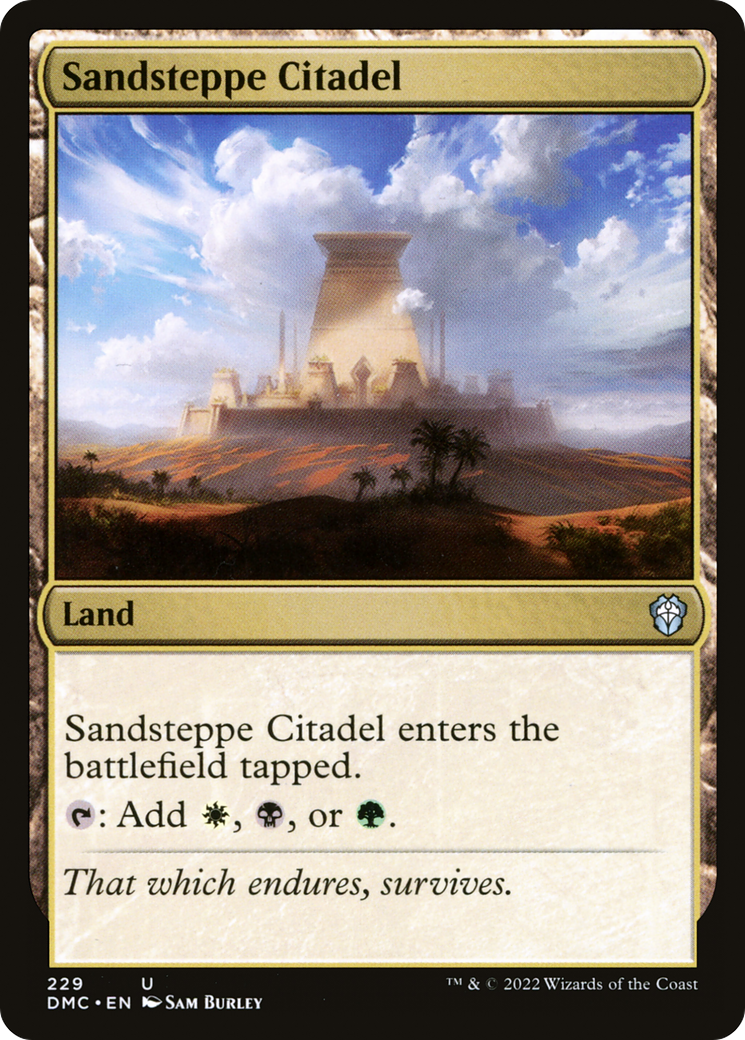 Sandsteppe Citadel [Dominaria United Commander] | Grognard Games