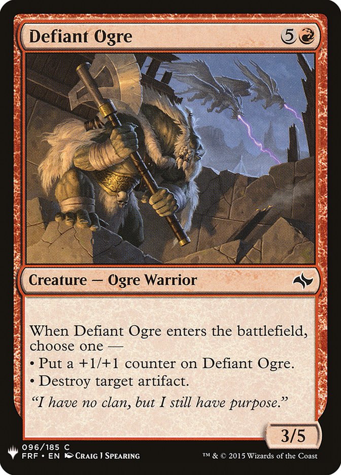 Defiant Ogre [Mystery Booster] | Grognard Games