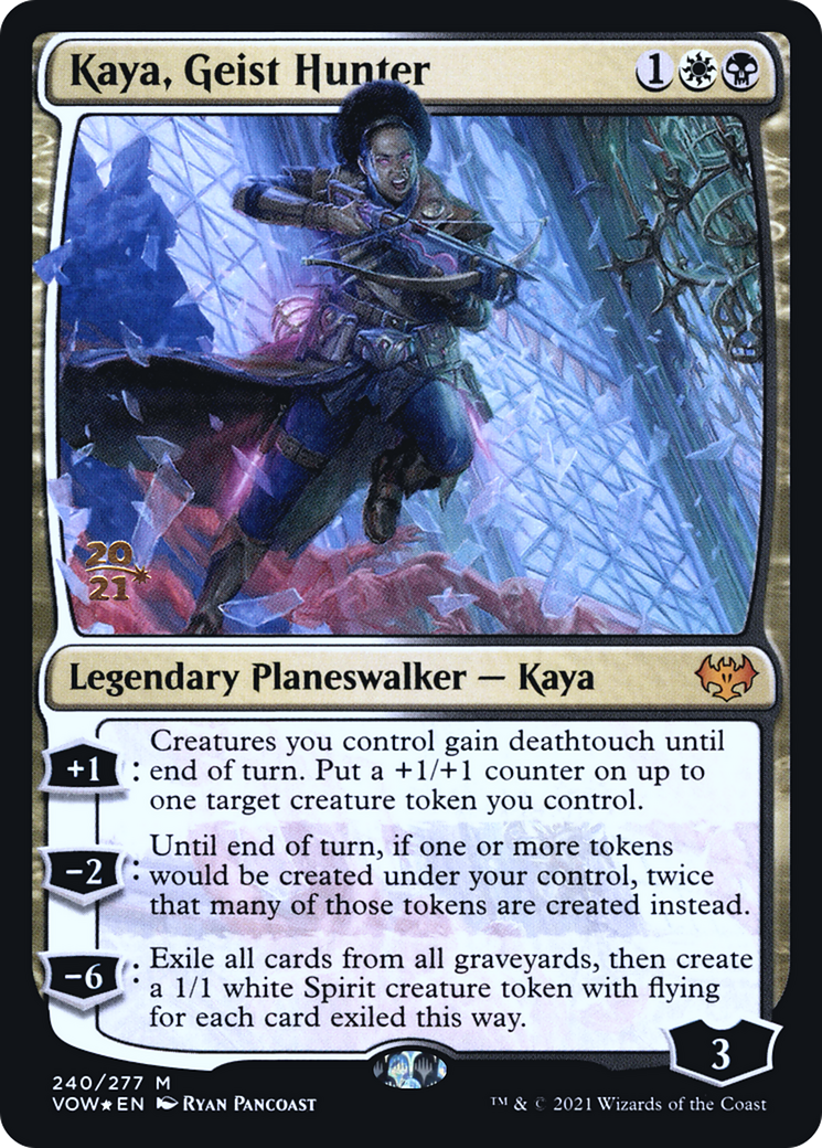 Kaya, Geist Hunter [Innistrad: Crimson Vow Prerelease Promos] | Grognard Games