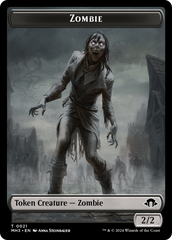 Zombie (Ripple Foil) // Insect (0027) Double-Sided Token [Modern Horizons 3 Tokens] | Grognard Games