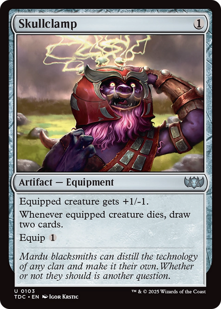 Skullclamp [Tarkir: Dragonstorm Commander] | Grognard Games