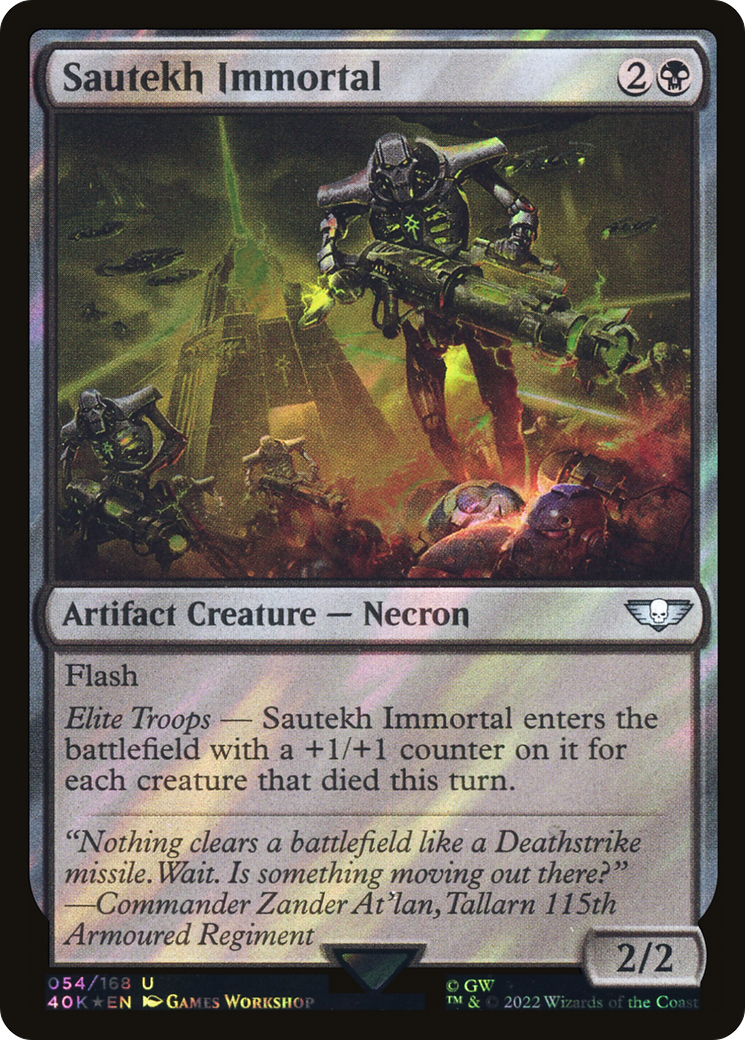 Sautekh Immortal (Surge Foil) [Universes Beyond: Warhammer 40,000] | Grognard Games