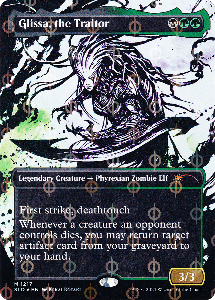 Glissa, the Traitor (Borderless Ichor Step-and-Compleat Foil) [Secret Lair Drop Series] | Grognard Games