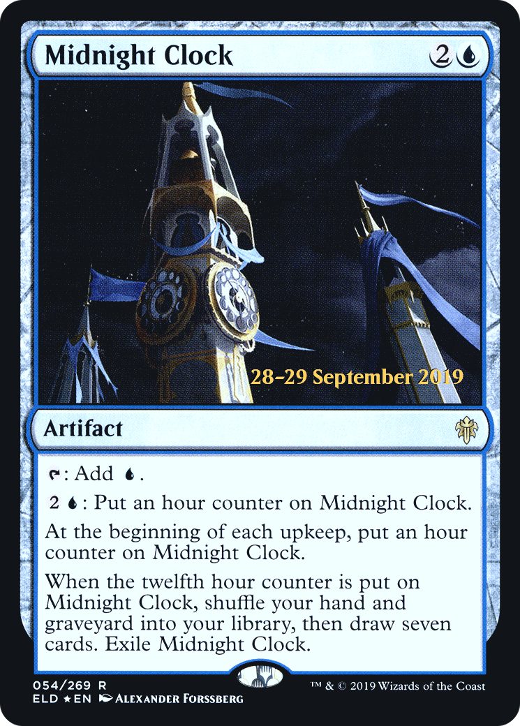 Midnight Clock  [Throne of Eldraine Prerelease Promos] | Grognard Games