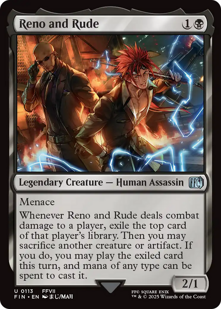Reno and Rude (FIN-113) - FINAL FANTASY Foil | Grognard Games