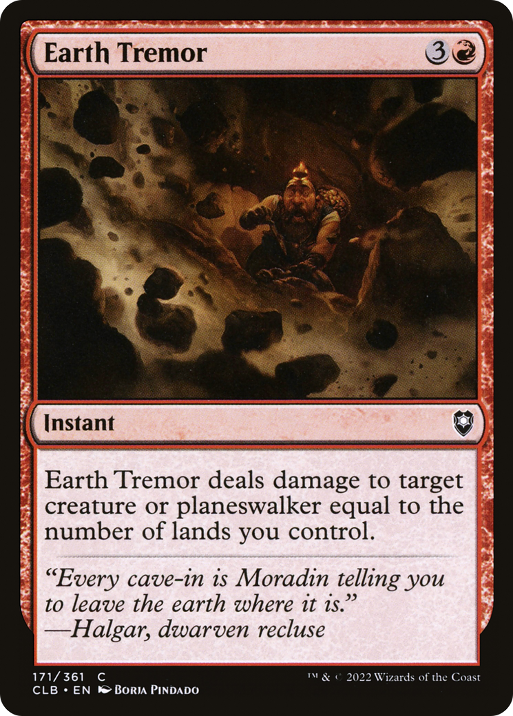 Earth Tremor [Commander Legends: Battle for Baldur's Gate] | Grognard Games