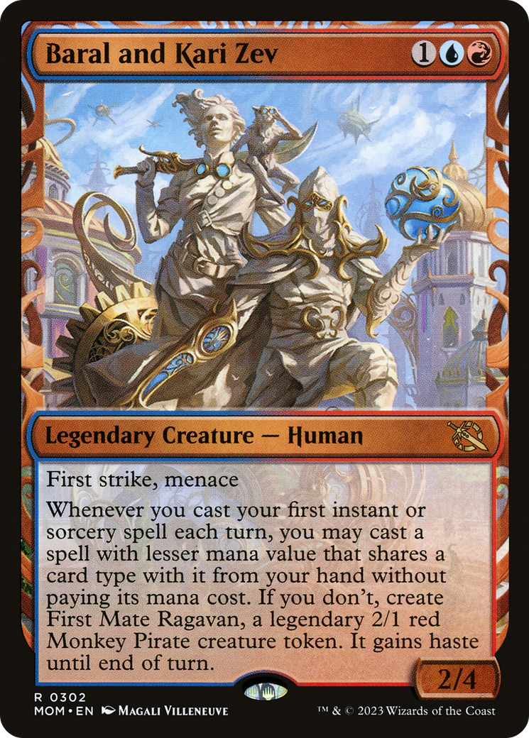 Baral and Kari Zev (Showcase Planar Booster Fun) [March of the Machine] | Grognard Games