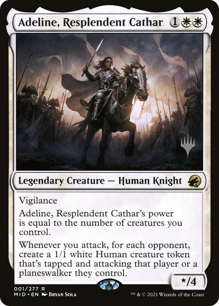 Adeline, Resplendent Cathar (Promo Pack) [Innistrad: Midnight Hunt Promos] | Grognard Games