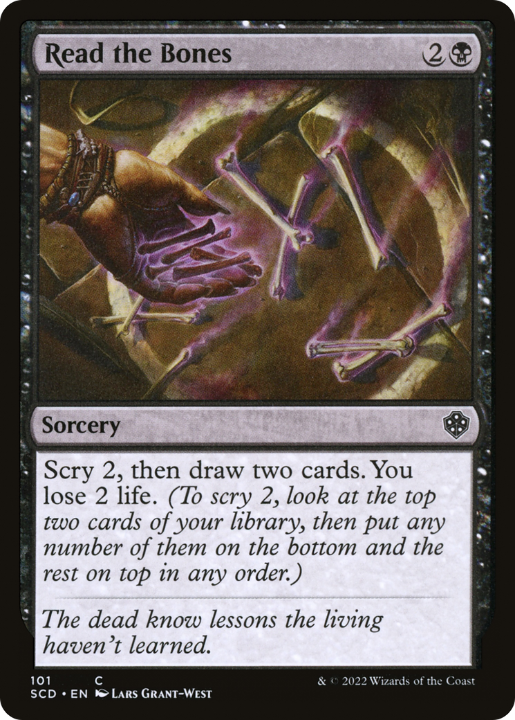 Read the Bones [Starter Commander Decks] | Grognard Games