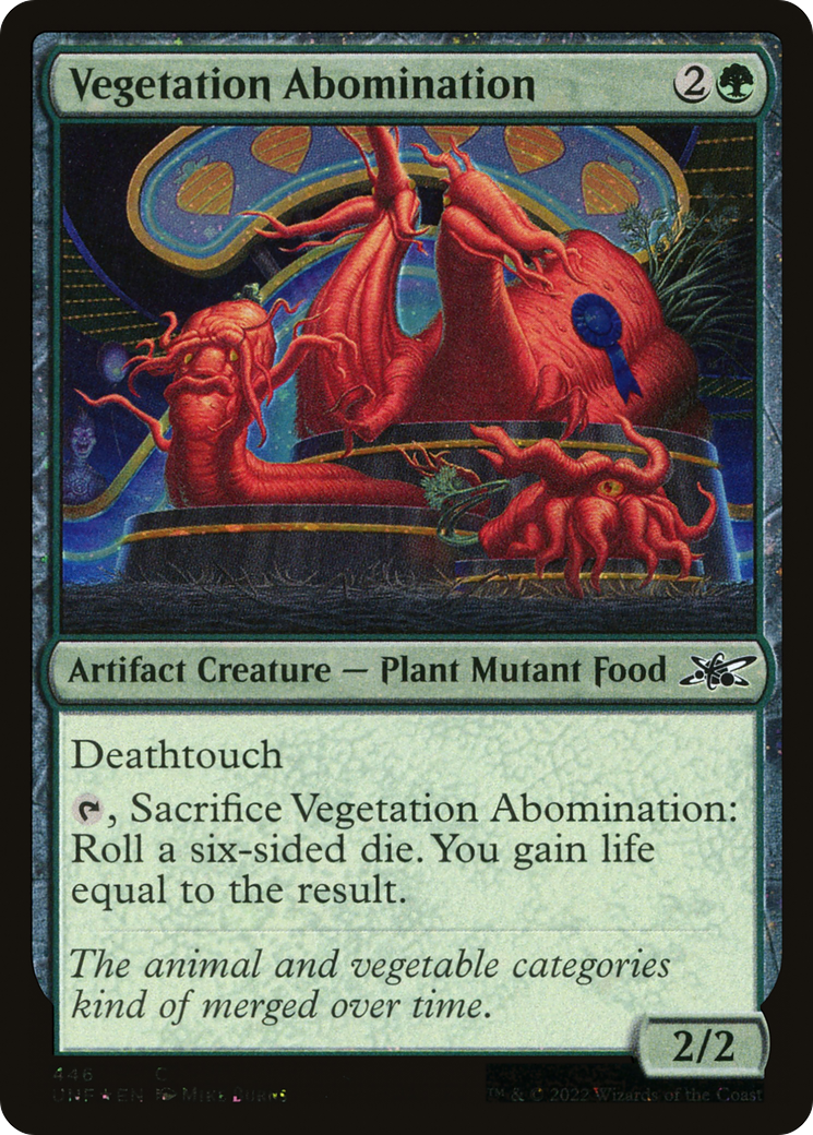 Vegetation Abomination (Galaxy Foil) [Unfinity] | Grognard Games