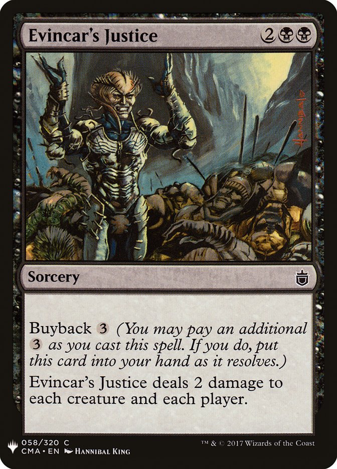 Evincar's Justice [Mystery Booster] | Grognard Games