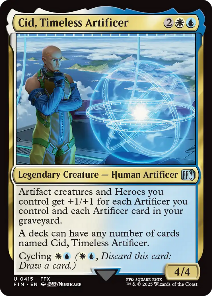 Cid, Timeless Artificer (0415) (FIN-415) - FINAL FANTASY Foil | Grognard Games