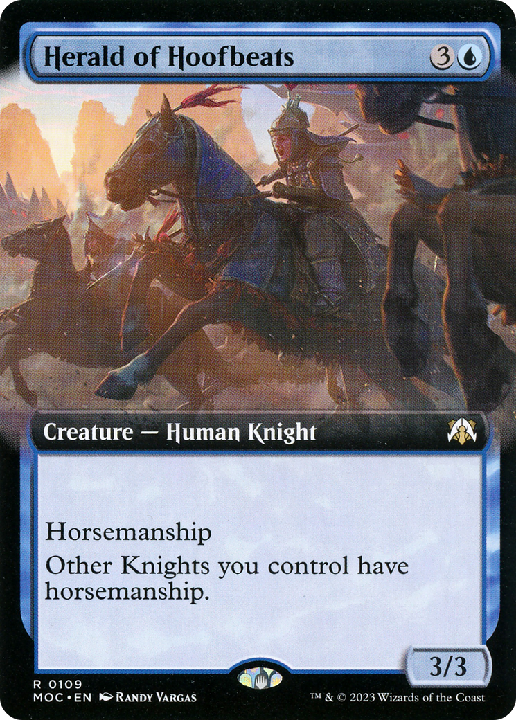 Herald of Hoofbeats (Extended Art) [March of the Machine Commander] | Grognard Games
