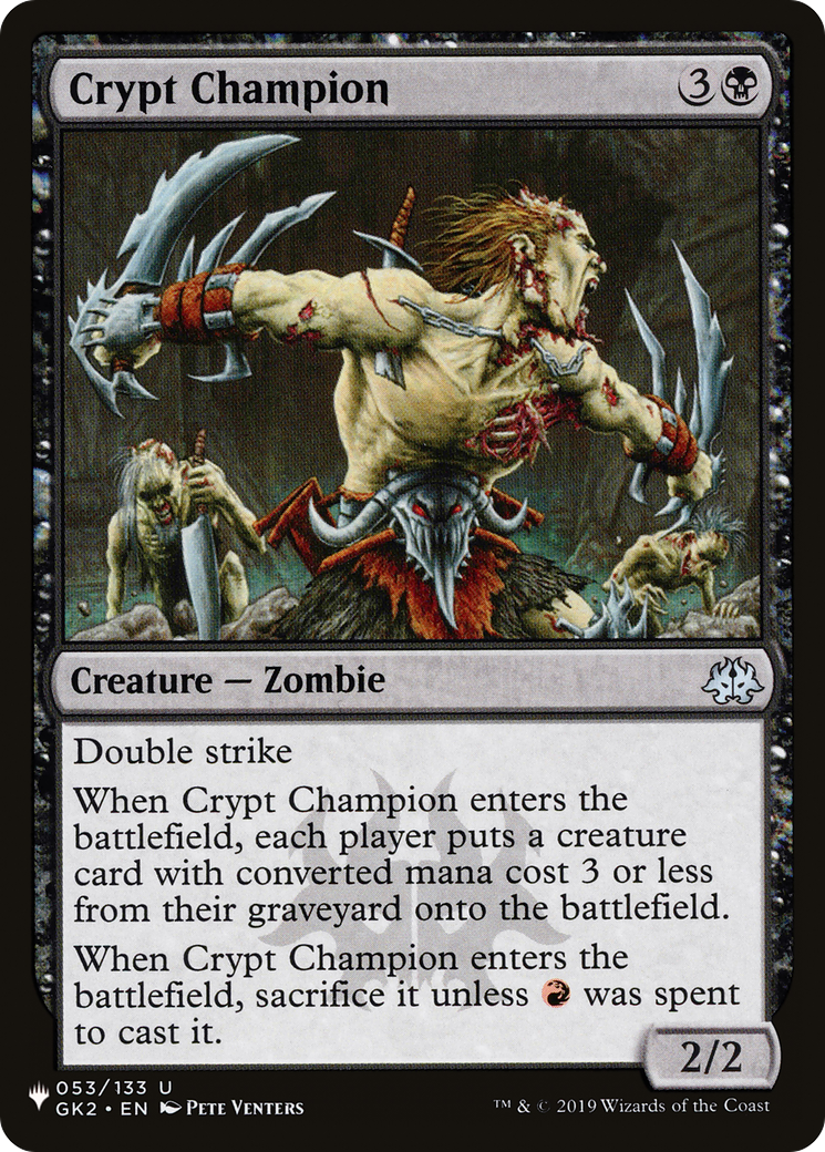 Crypt Champion [The List Reprints] | Grognard Games