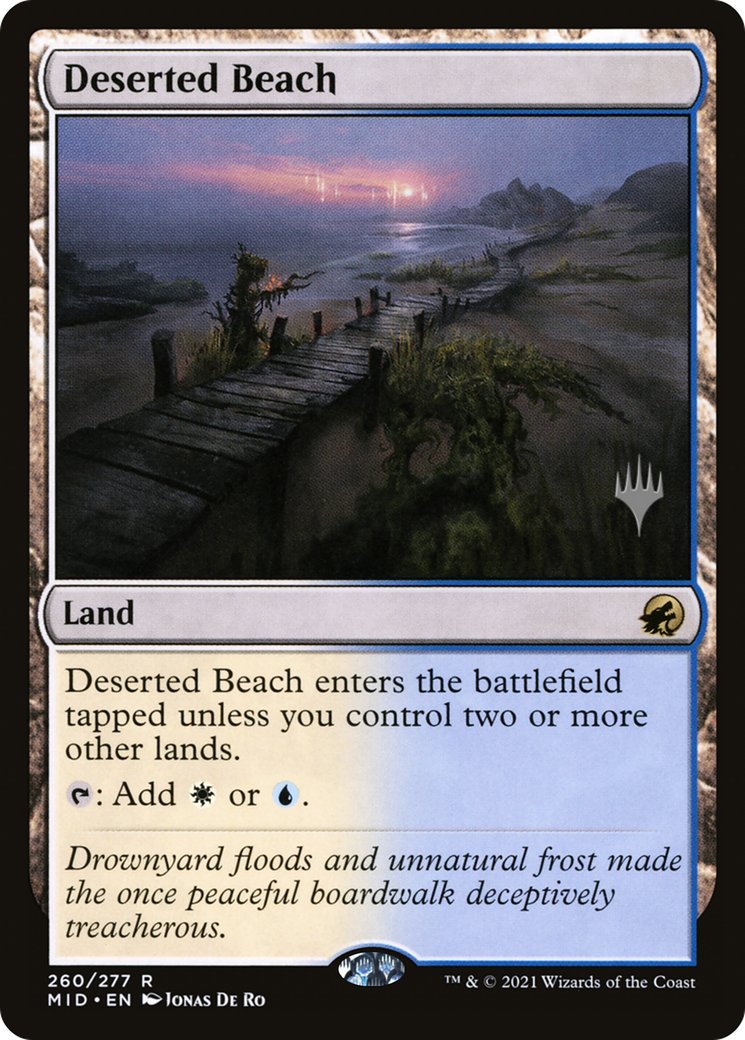 Deserted Beach (Promo Pack) [Innistrad: Midnight Hunt Promos] | Grognard Games