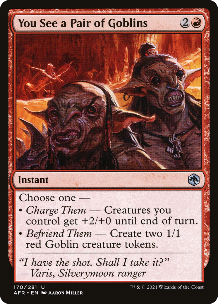 You See a Pair of Goblins [Dungeons & Dragons: Adventures in the Forgotten Realms] | Grognard Games