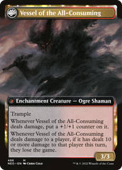 Hidetsugu Consumes All // Vessel of the All-Consuming (NEO-486) - Kamigawa: Neon Dynasty: (Extended Art, fandfc, enchantment) | Grognard Games