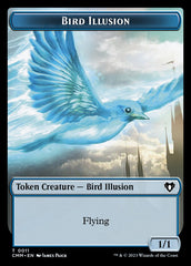 Thopter // Bird Illusion Double-Sided Token [Commander Masters Tokens] | Grognard Games