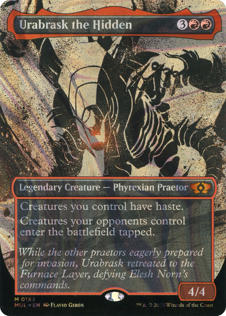 Urabrask the Hidden (Halo Foil) [Multiverse Legends] | Grognard Games