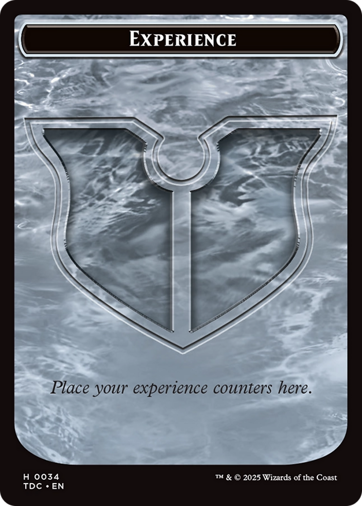 Experience // Treasure Double-Sided Token [Tarkir: Dragonstorm Commander Tokens] | Grognard Games