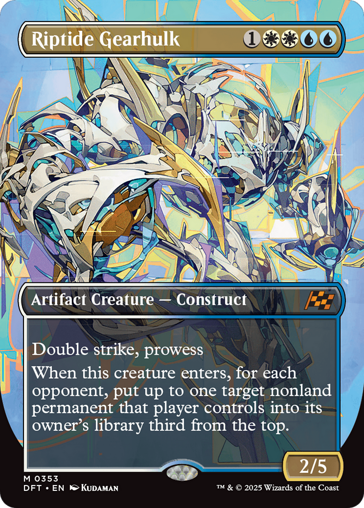 Riptide Gearhulk (DFT-353) - Aetherdrift (Borderless) Foil | Grognard Games