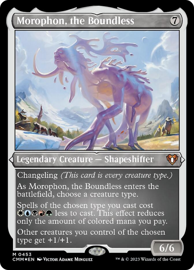 Morophon, the Boundless (Foil Etched) [Commander Masters] | Grognard Games