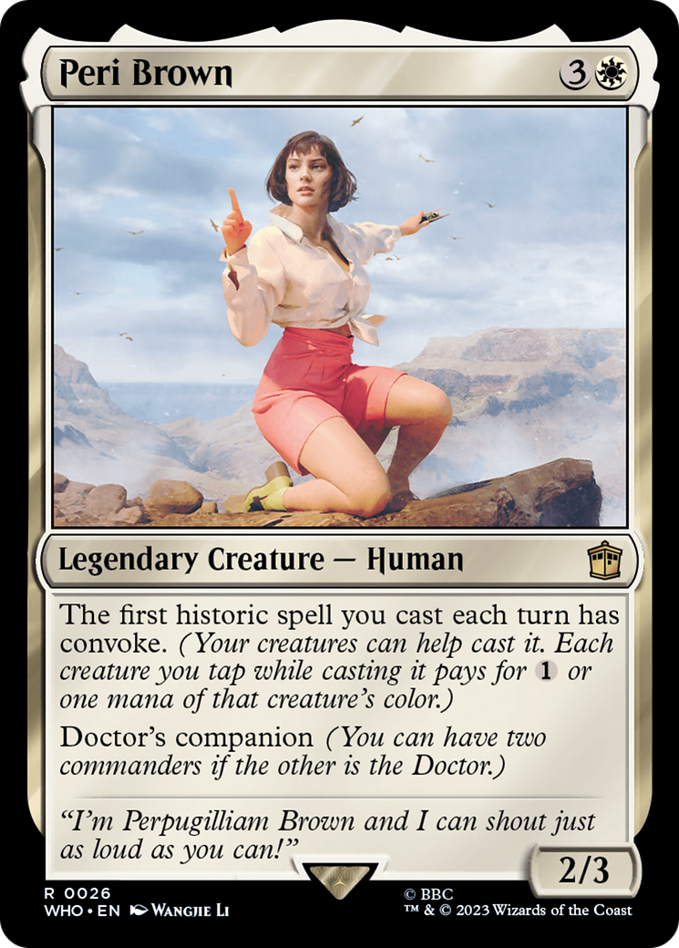 Peri Brown [Doctor Who] | Grognard Games