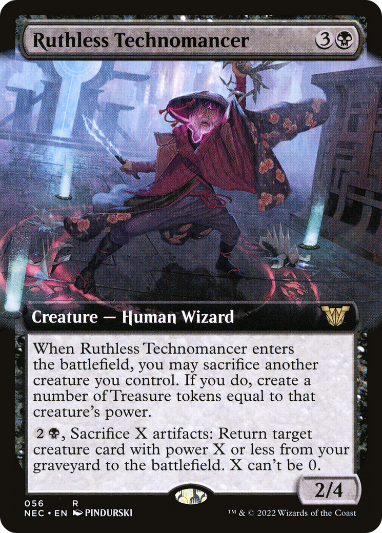 Ruthless Technomancer (Extended) [Kamigawa: Neon Dynasty Commander] | Grognard Games