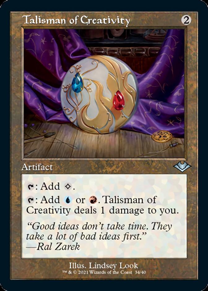 Talisman of Creativity (Retro Foil Etched) [Modern Horizons] | Grognard Games