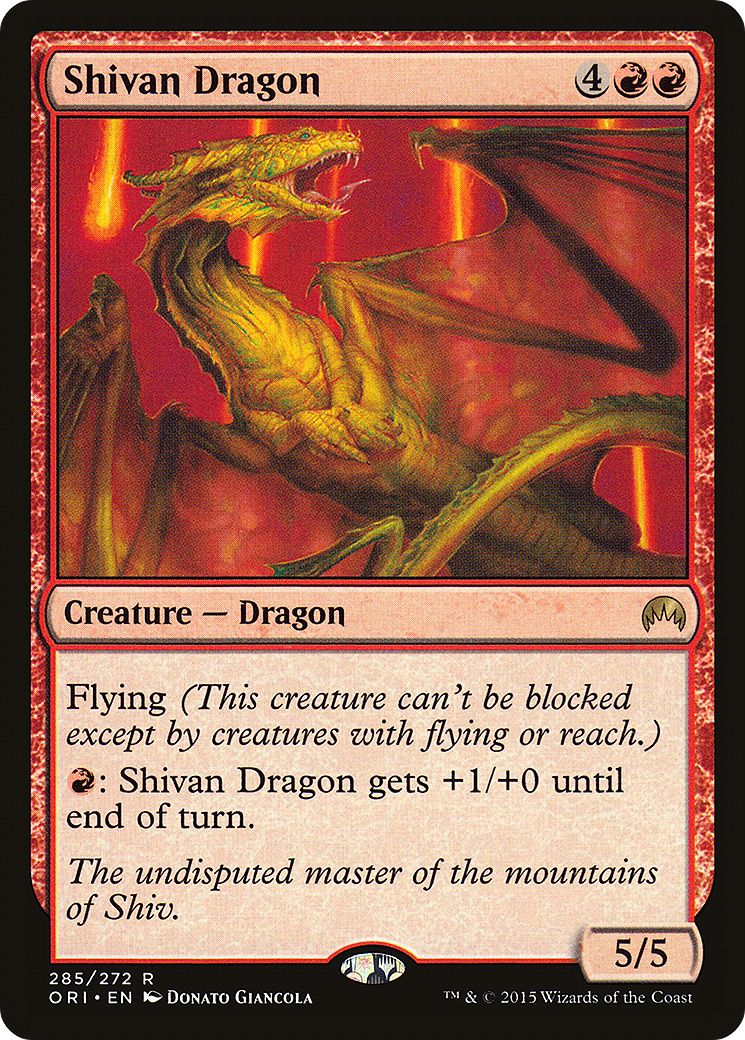 Shivan Dragon (ORI-285) - Magic Origins Foil | Grognard Games