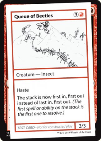 Queue of Beetles (2021 Edition) [Mystery Booster Playtest Cards] | Grognard Games