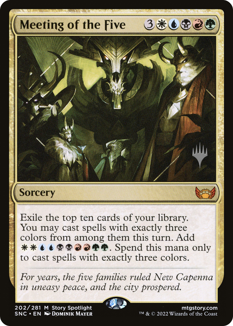 Meeting of the Five (Promo Pack) [Streets of New Capenna Promos] | Grognard Games