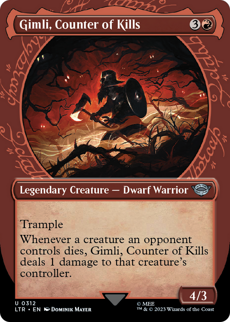 Gimli, Counter of Kills (Showcase Ring Frame) [The Lord of the Rings: Tales of Middle-Earth] | Grognard Games