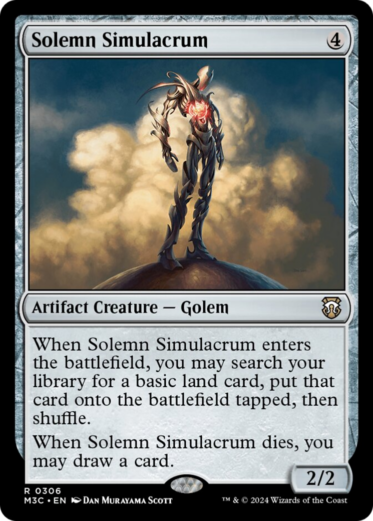 Solemn Simulacrum [Modern Horizons 3 Commander] | Grognard Games