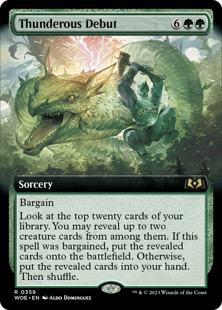 Thunderous Debut (Extended Art) [Wilds of Eldraine] | Grognard Games